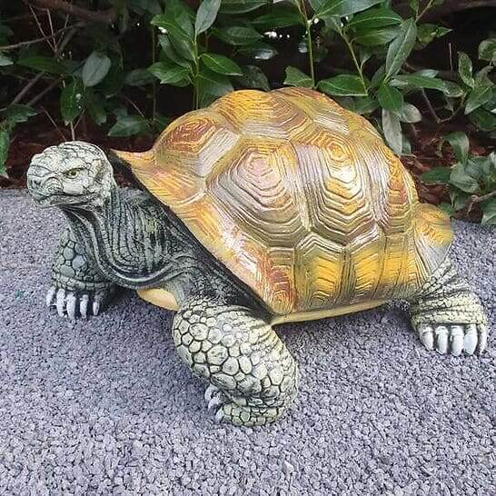 Gartenfigur Schildkröten Figur 43 cm lang