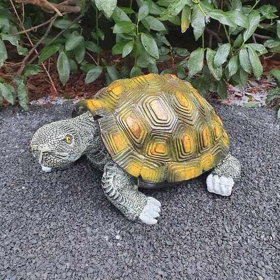Gartenfigur Schildkröten Figur 43 cm lang