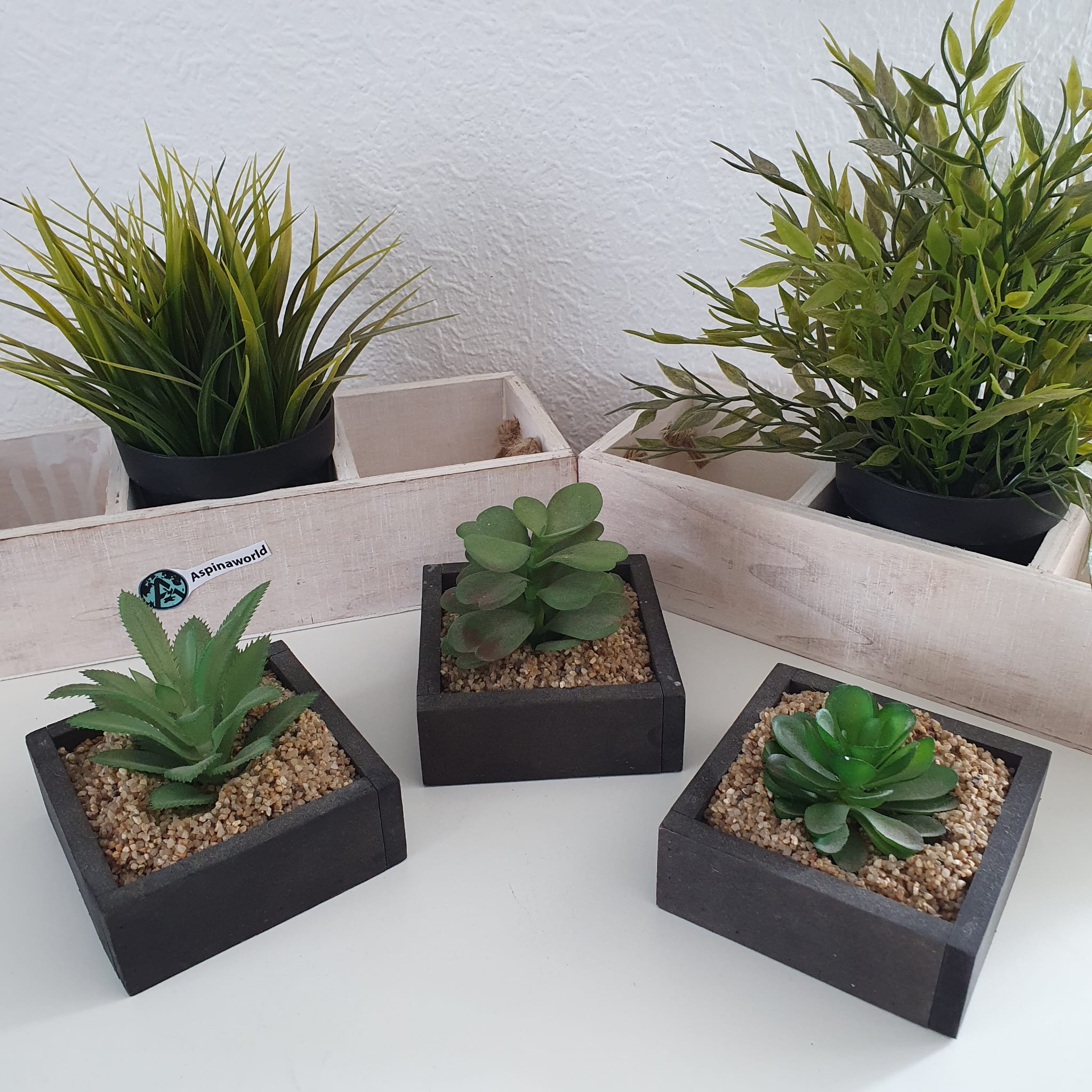 Deko künstliche Kaktus pflanzen im 3er Set