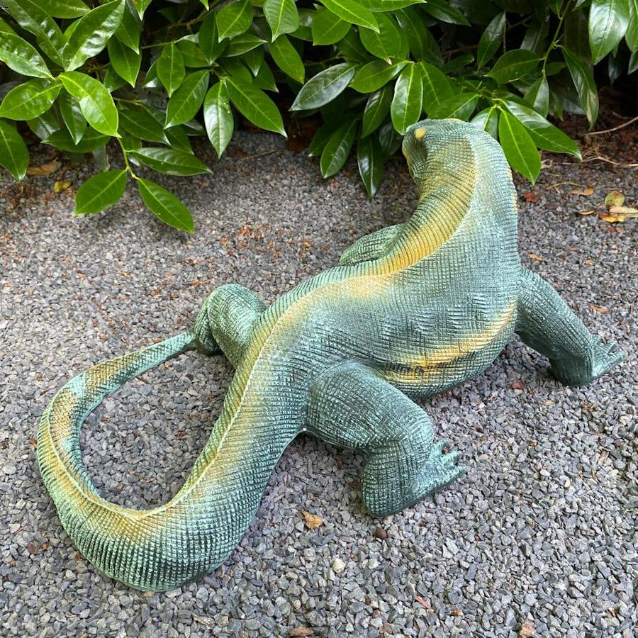 Gartenfigur Waran Figur 49 cm lang