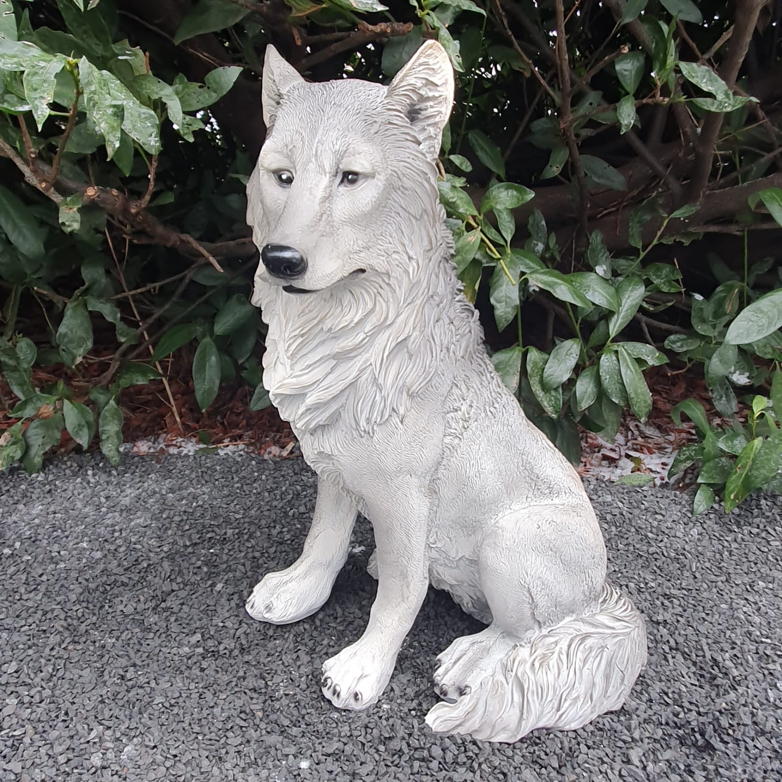 Gartenfigur Wolf Dame 50 cm