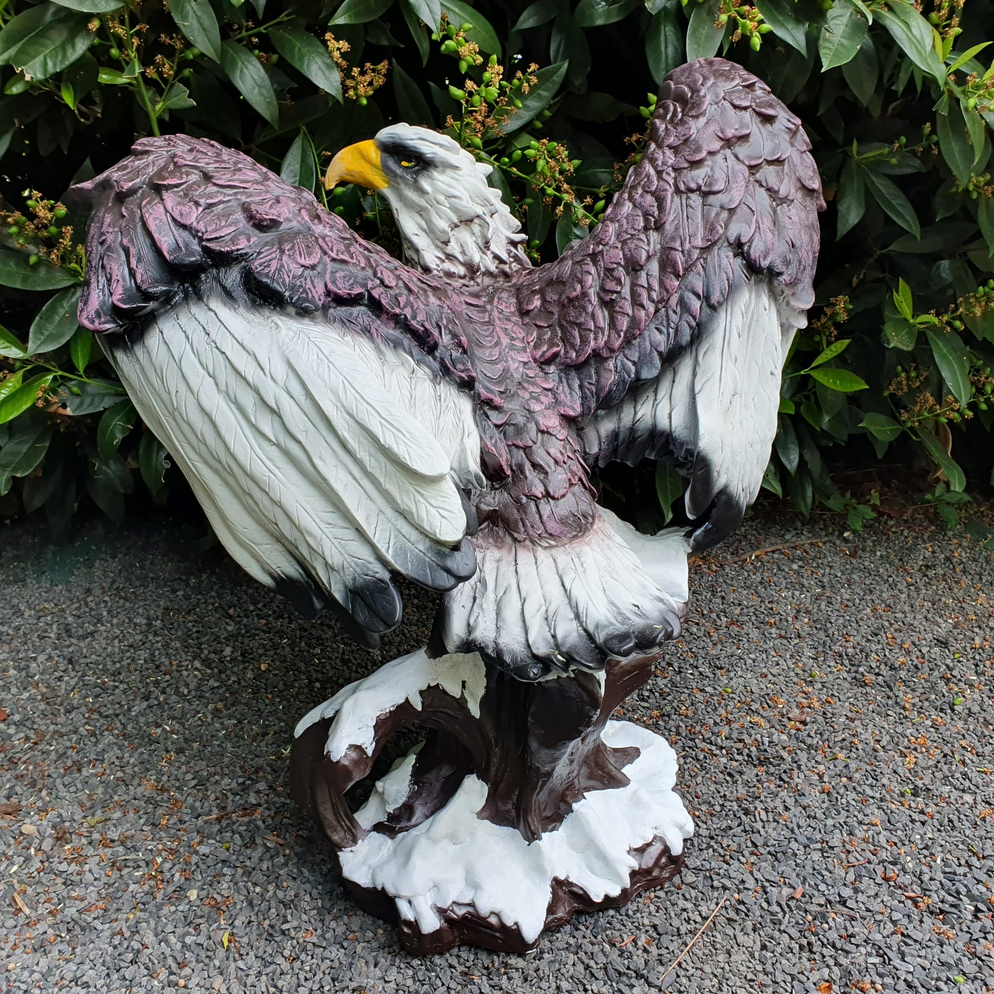  Gartenfigur große Adle Figur 56 cm Weißkopfseeadler