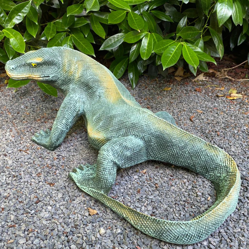 Gartenfigur Waran Figur 49 cm lang