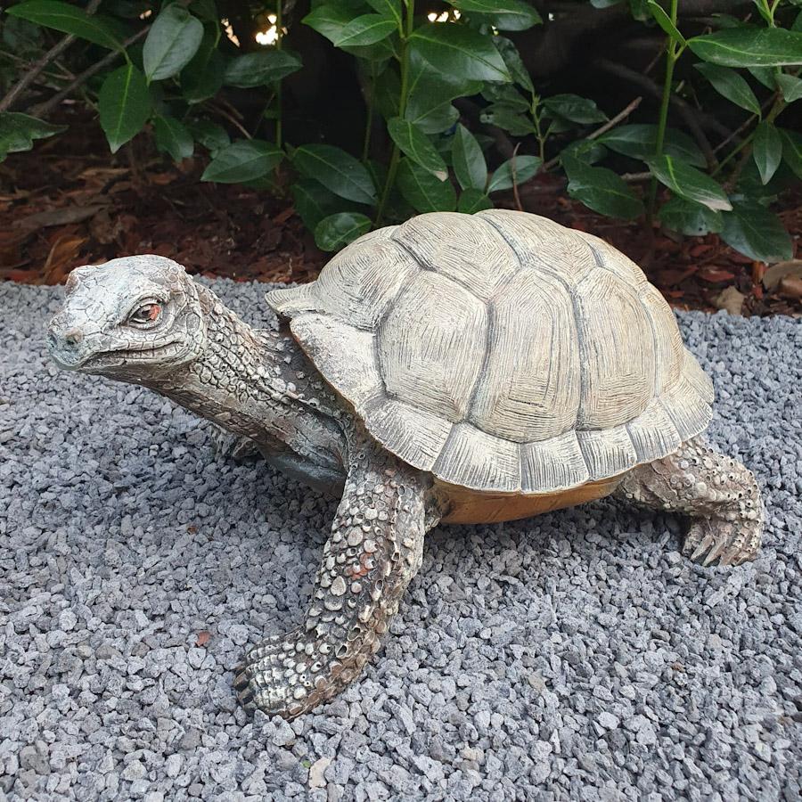 Gartenfigur Schildkröten Figur 32 cm lang