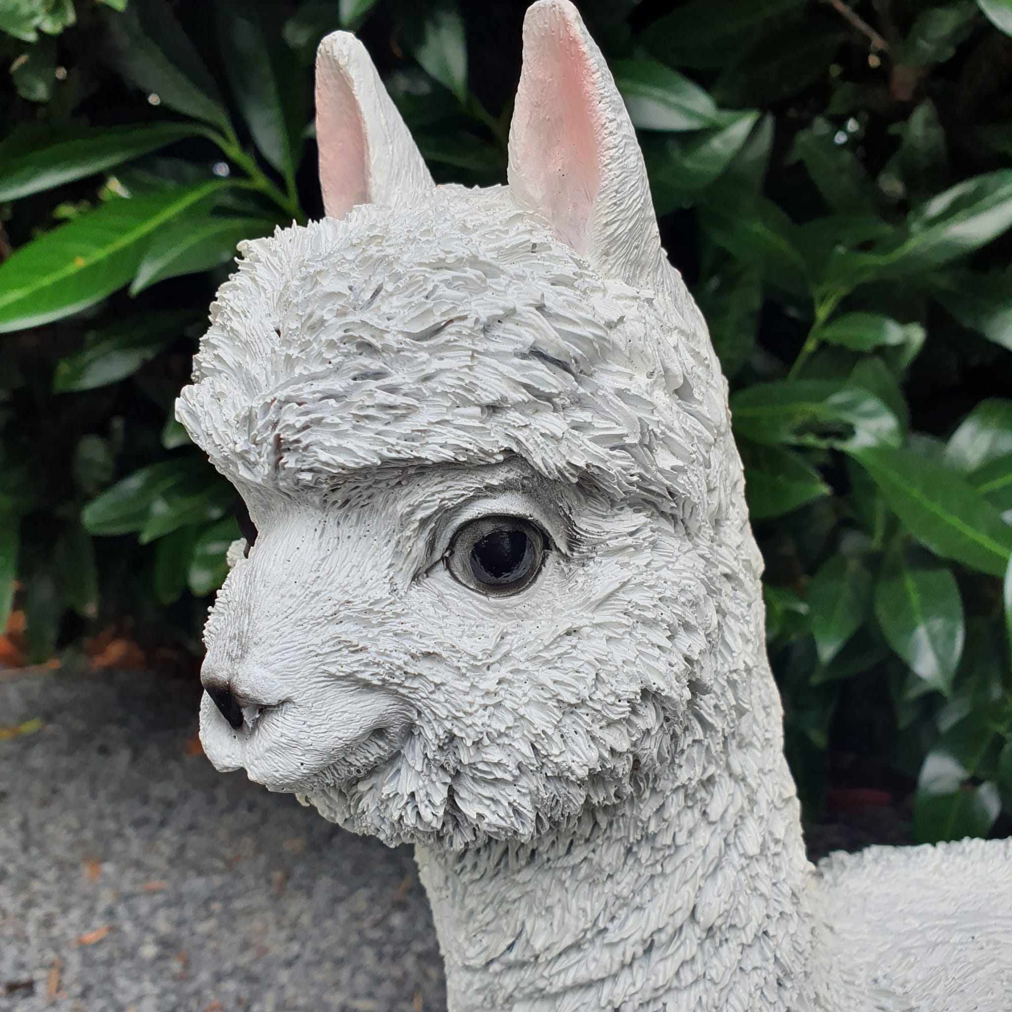 Gartenfigur Alpaka Figur 45 cm