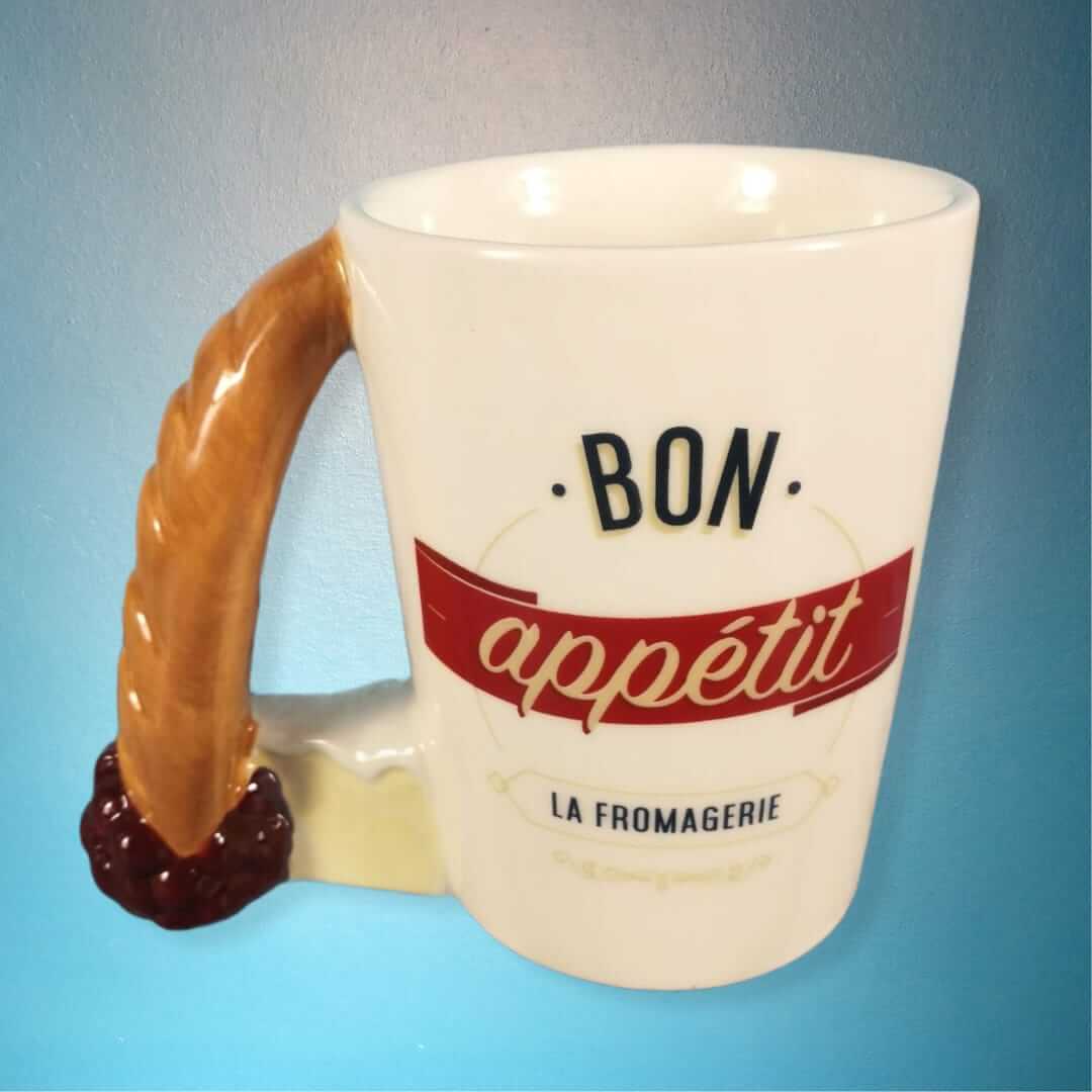 Bon Appétit Baguette Griff Keramik Tasse 300 ml