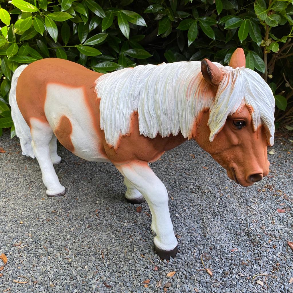Gartenfigur Pony Figur 49 cm