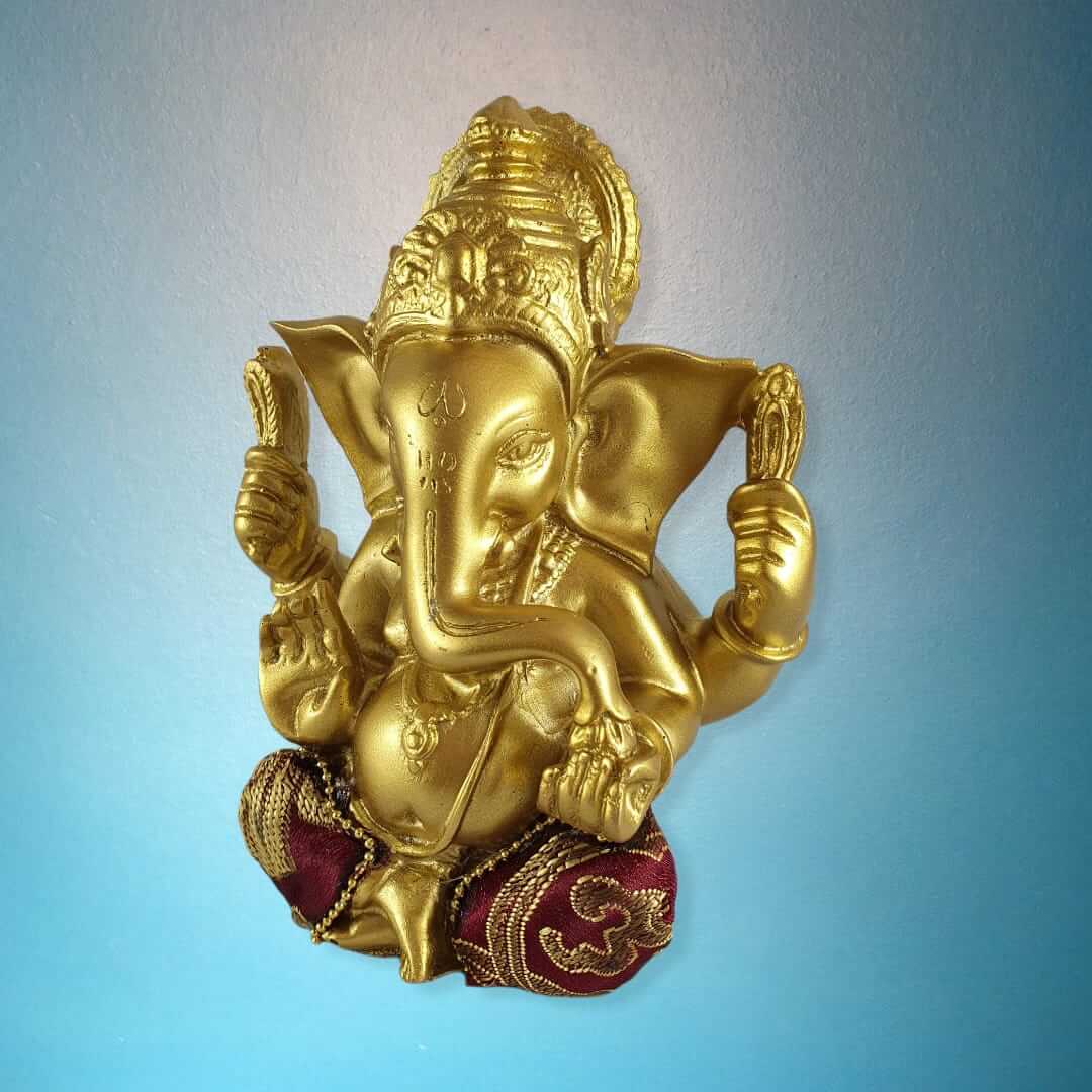 Buddha Figuren sitzende Ganesh 12 cm