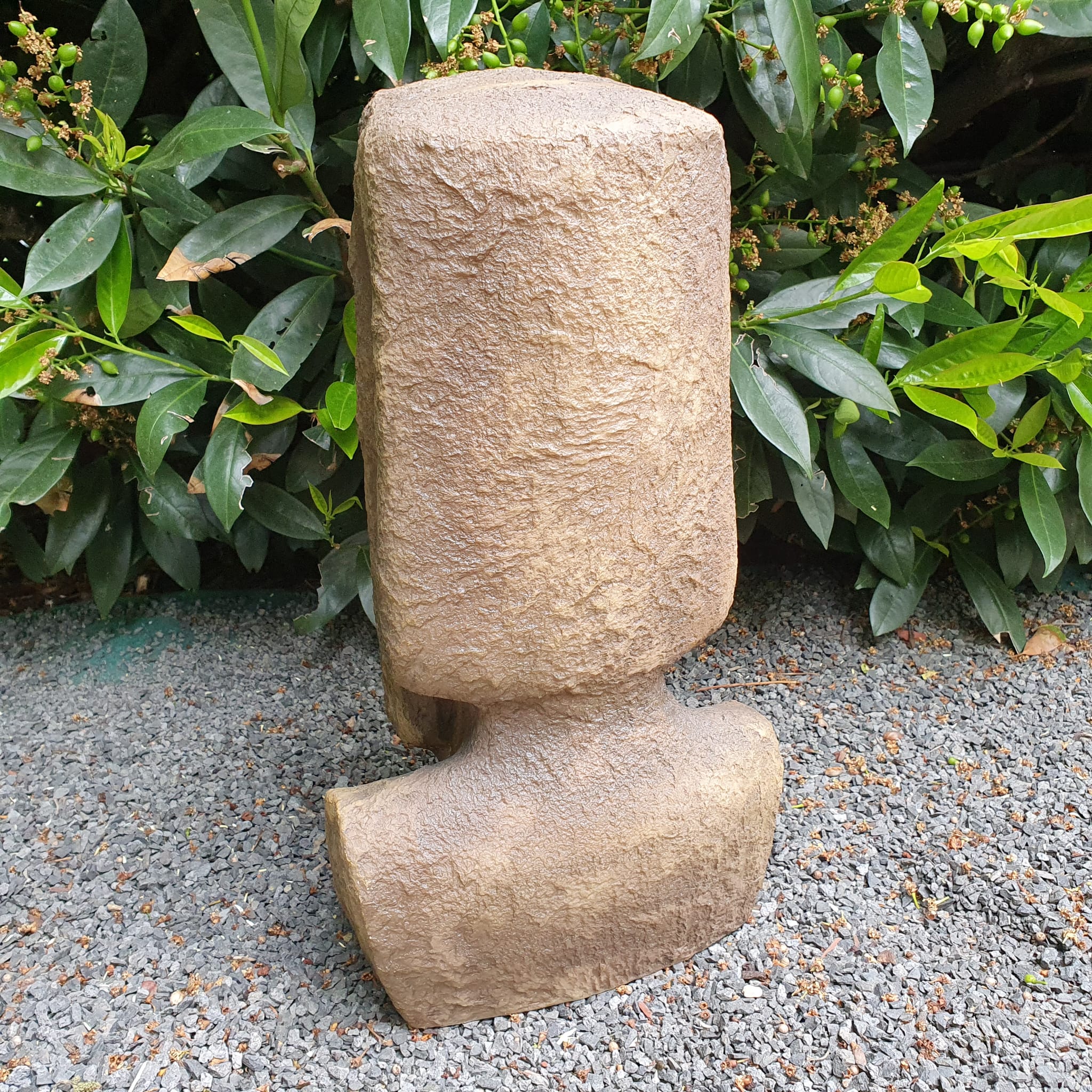 Gartenfigur Osterinsel Kopf Figur 42 cm Moai