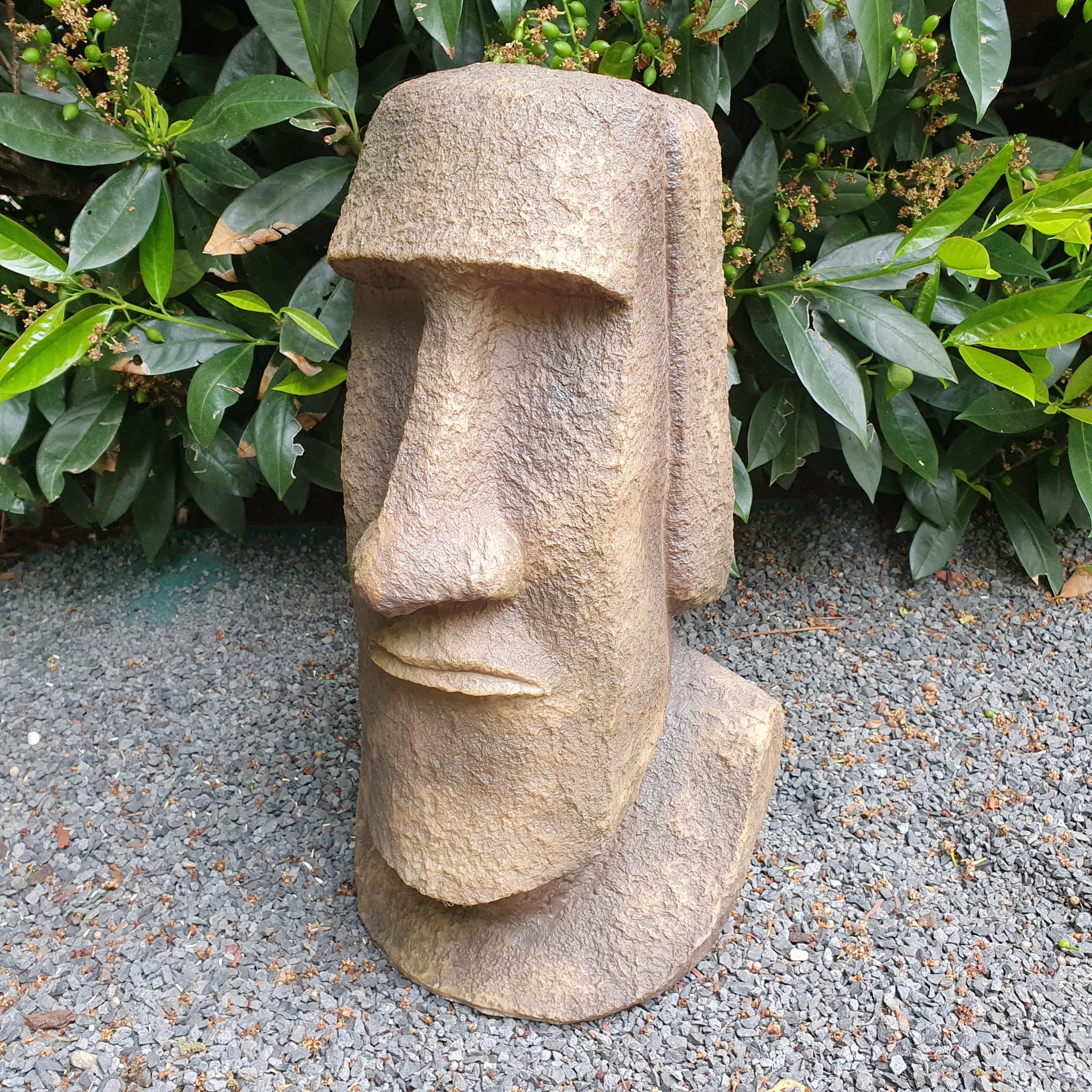 Gartenfigur Osterinsel Kopf Figur 42 cm Moai