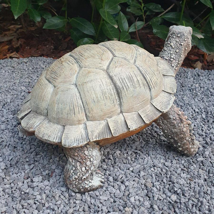 Gartenfigur Schildkröten Figur 32 cm lang