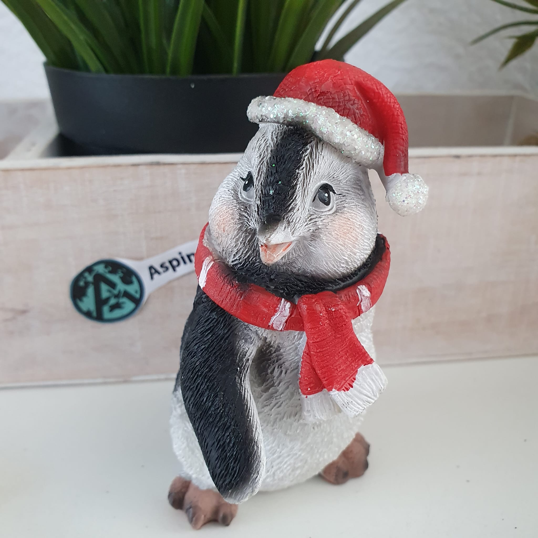 Pinguin 4er Figuren cm 10 Set Weihnachtsdeko