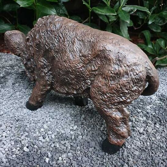 Gartenfigur Wildschwein Figur 37 cm lang