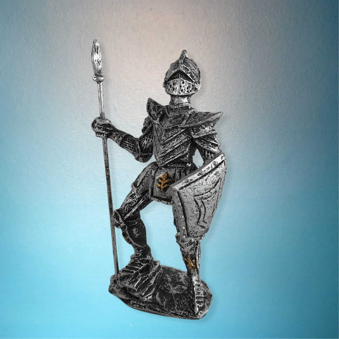 Mittelalter Ritterfigur mit Speer 9 cm