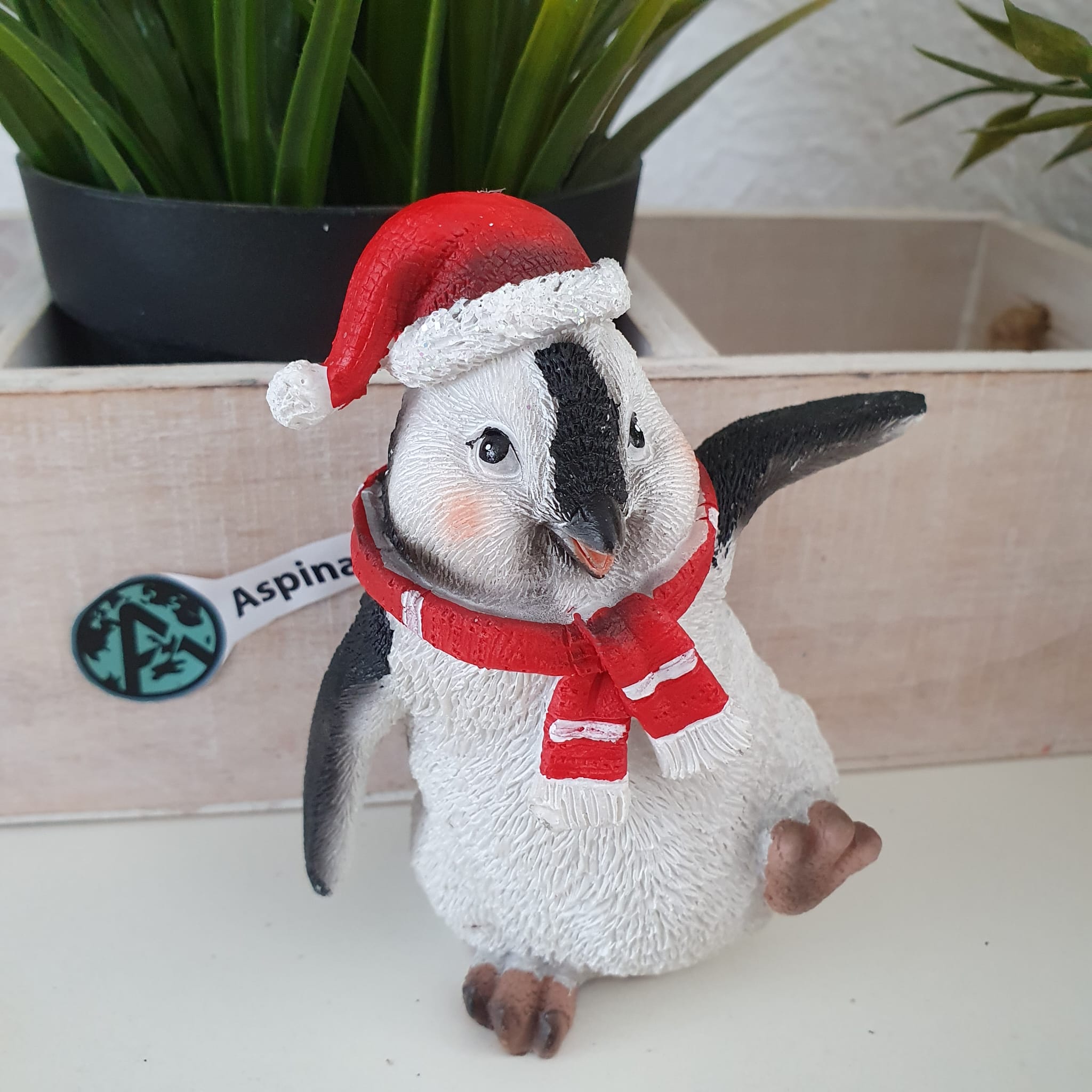 Set 4er Pinguin 10 cm Figuren Weihnachtsdeko
