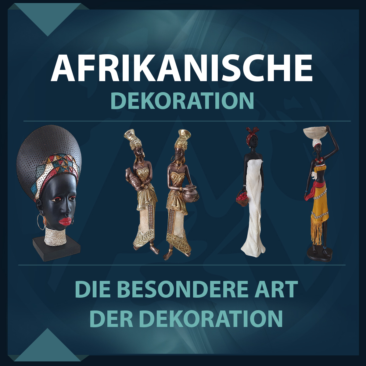 Entdecken Sie afrikanische Dekorationen bei Kauf3.com - Vielfältige afrikanische Figuren für Ihre Wohn- und Gartenideen. Perfekte Ergänzung zu unserer Auswahl an Gartenfiguren und Dekoartikeln.