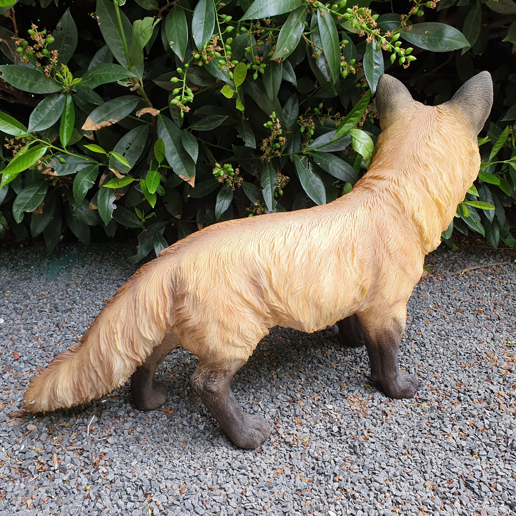 Gartenfigur Fuchs Figur auf allen vieren 42 cm