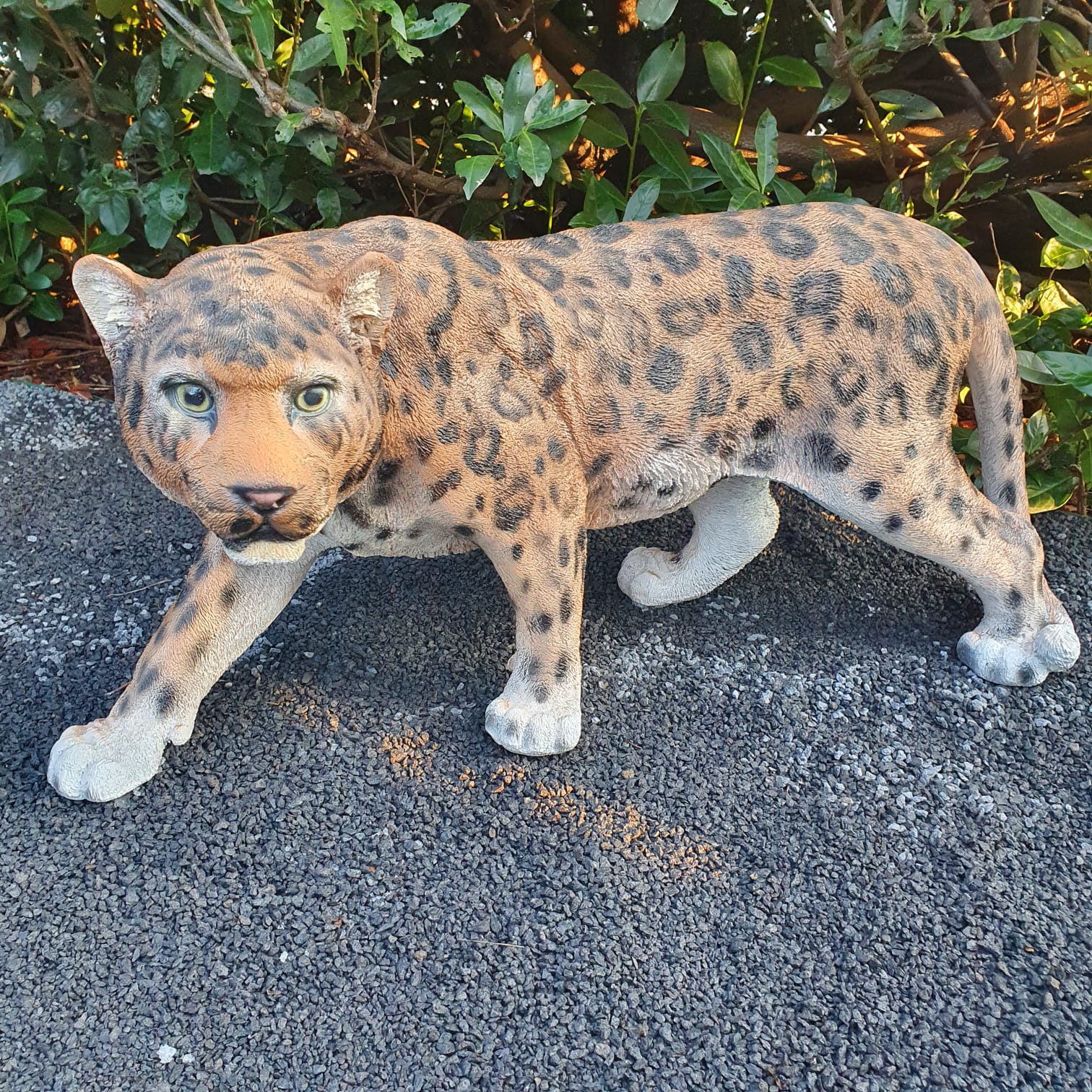 Gartenfigur Jaguar Figur 85 cm