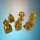 Buddha Figuren im 6er Set Gold 3 cm